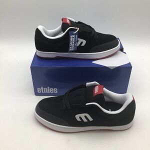 Etnies Marana Blacktop Wash Mens Skate Shoes Black White Red Michelin Size 7 NEW